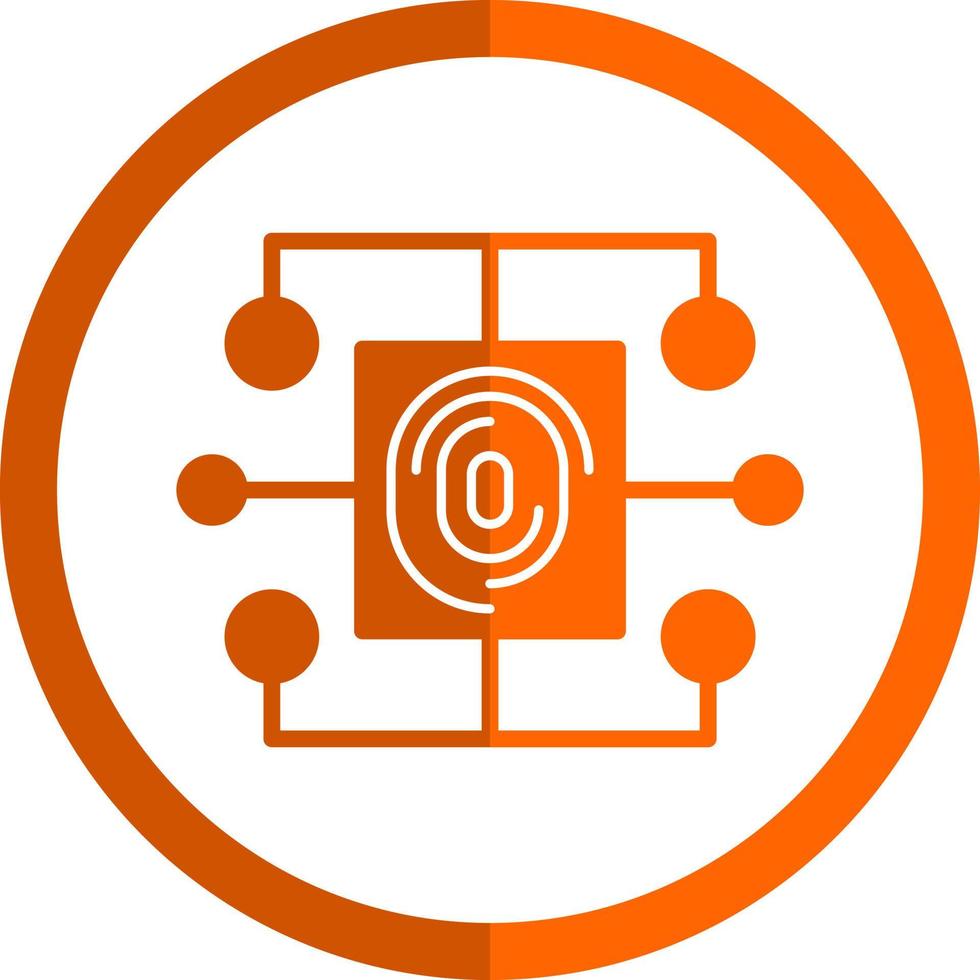 Biometric Data Vector Icon Design