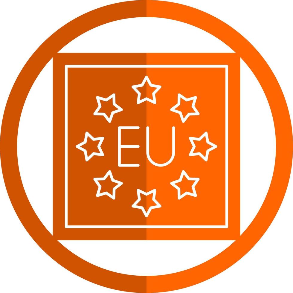 diseño de icono de vector de la UE