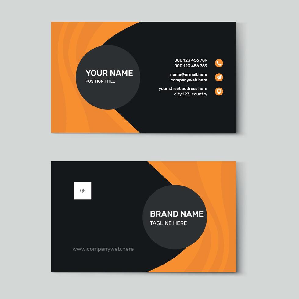 professional business card design template vector