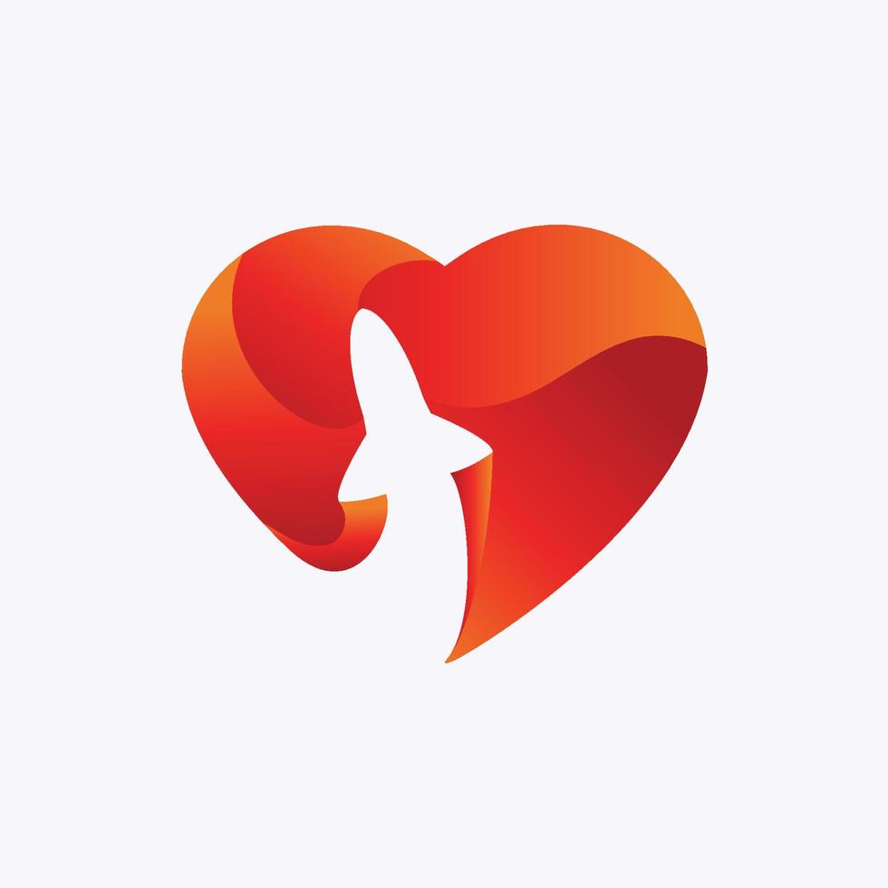 Luxuey Love Rocket Logo vector