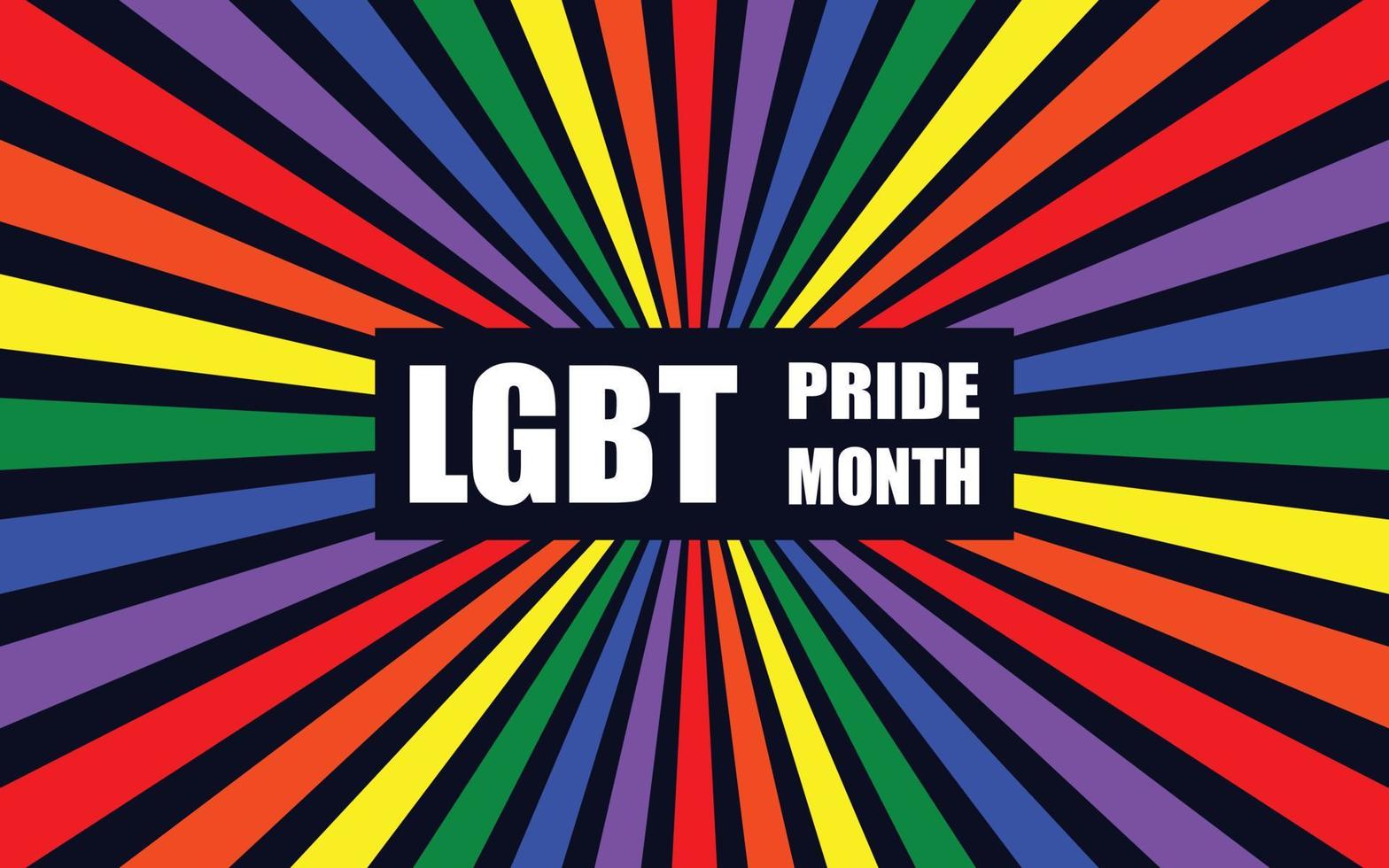 concepto del día del orgullo lgbtq, diseño de afiches del mes del orgullo lgbt. diseño de fondo organizado en arco iris, colores lgbt. vector