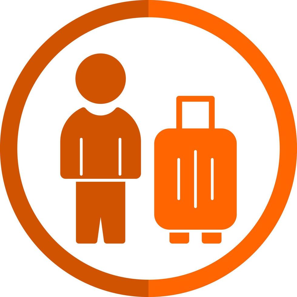 Solo Travel Vector Icon Design