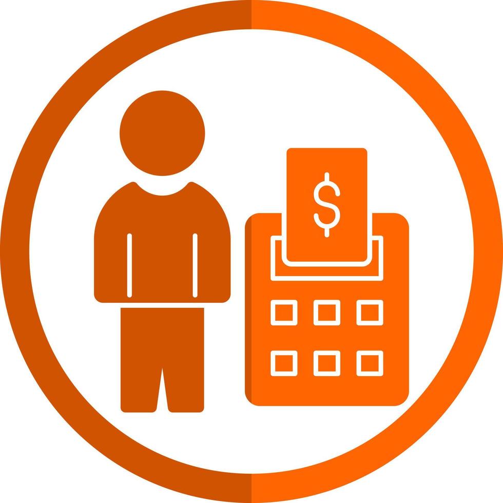 Accountant Vector Icon Design