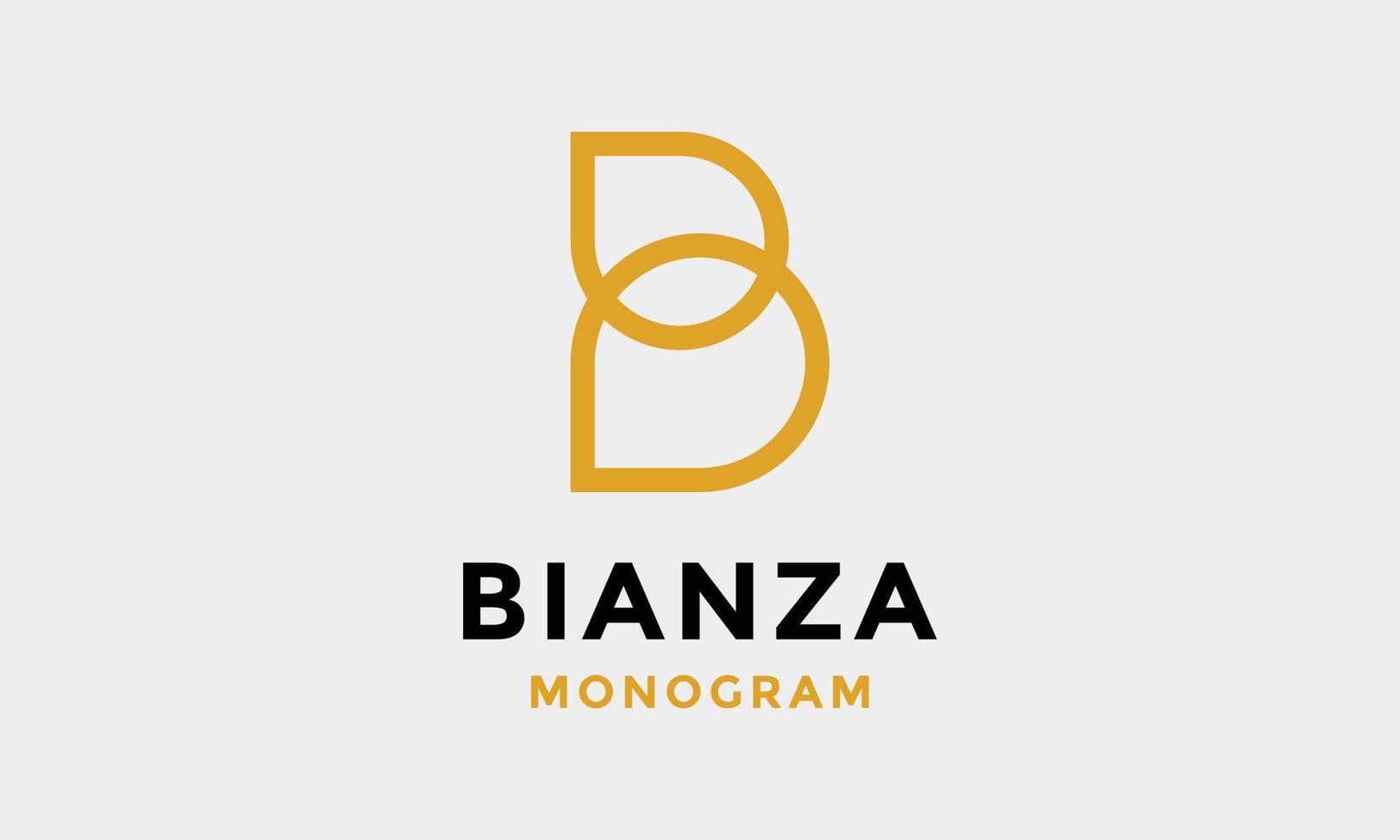 Logo vector letter B dripping style elegant design logotype alphabet