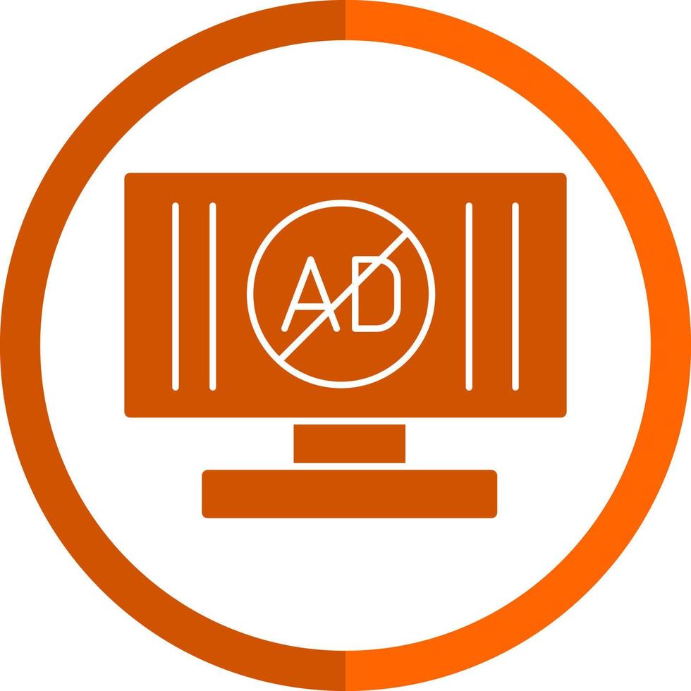 Ad Blocker Vector Icon Design