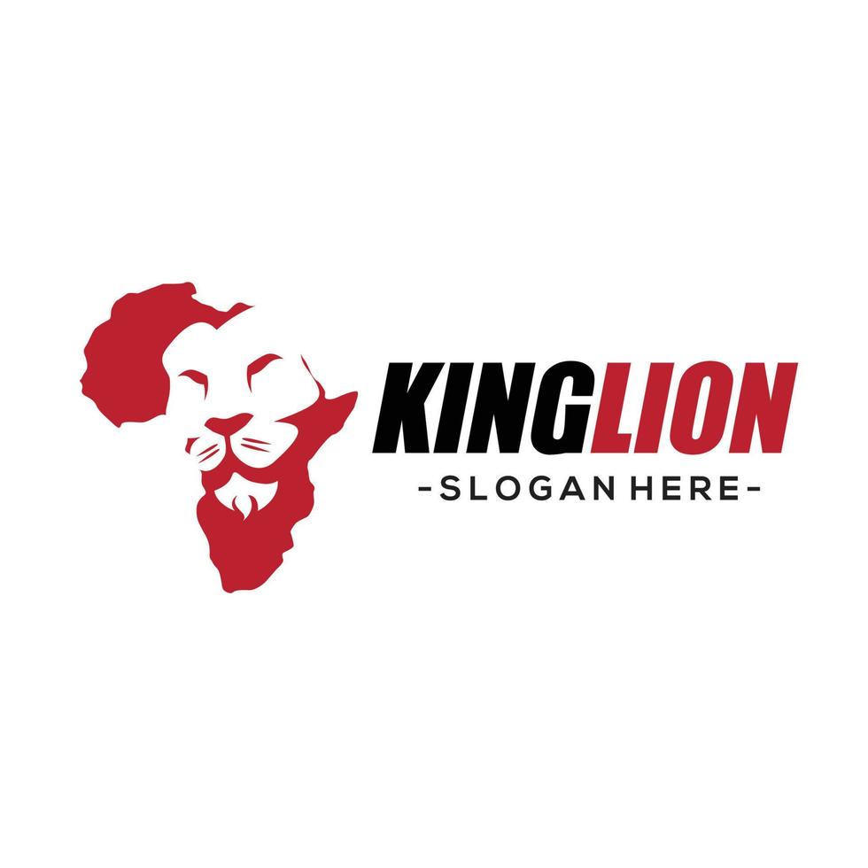 Lion Head Logo Design Vector