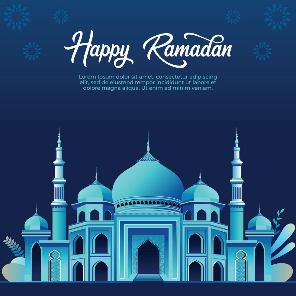 Ramadan Kareem Islamic Background vector. Happy Islamic New Hijri Year. Graphic design for the decoration of gift certificates, banners and flyer. vector