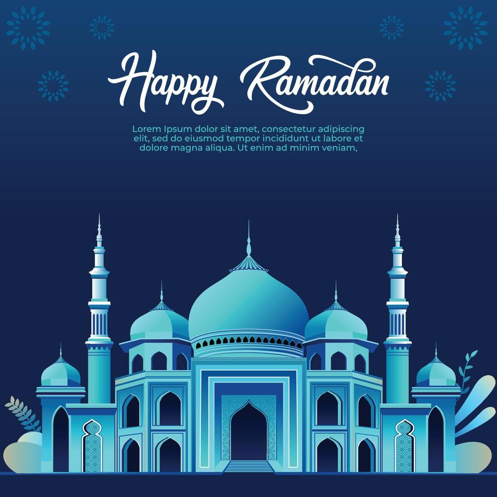 Ramadán kareem islámico antecedentes vector. contento islámico nuevo hijri año. gráfico diseño para el decoración de regalo certificados, pancartas y volantes. vector