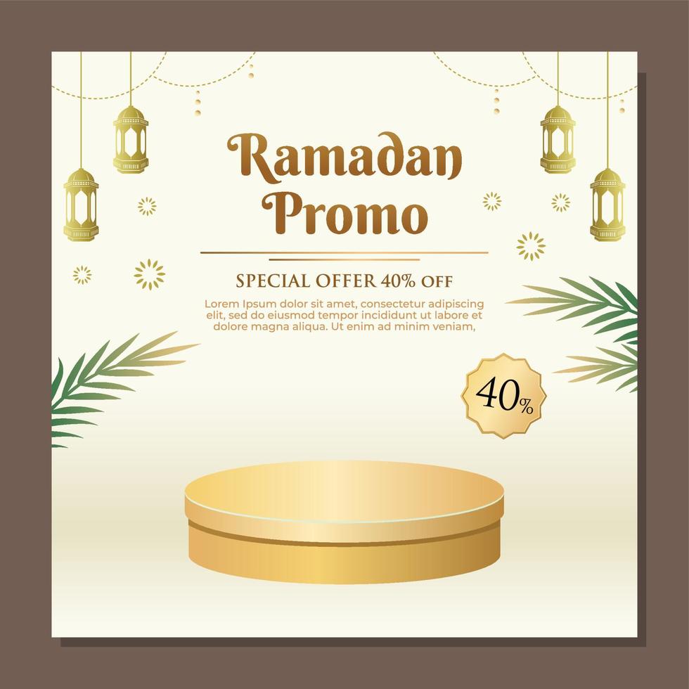 Ramadan Kareem Islamic Background vector. Happy Islamic New Hijri Year. Graphic design for the decoration of gift certificates, banners and flyer. vector