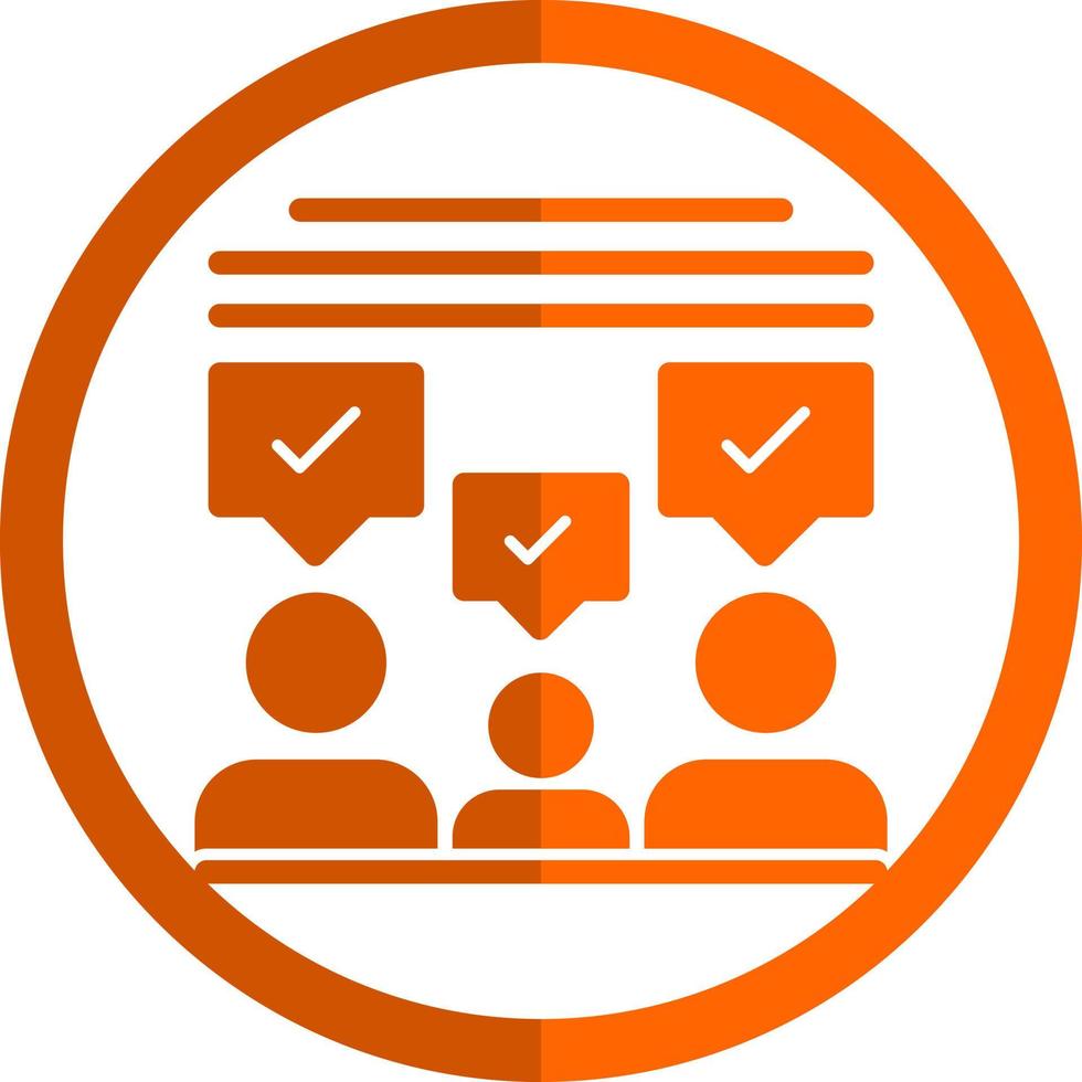 Audience Feedback Vector Icon Design
