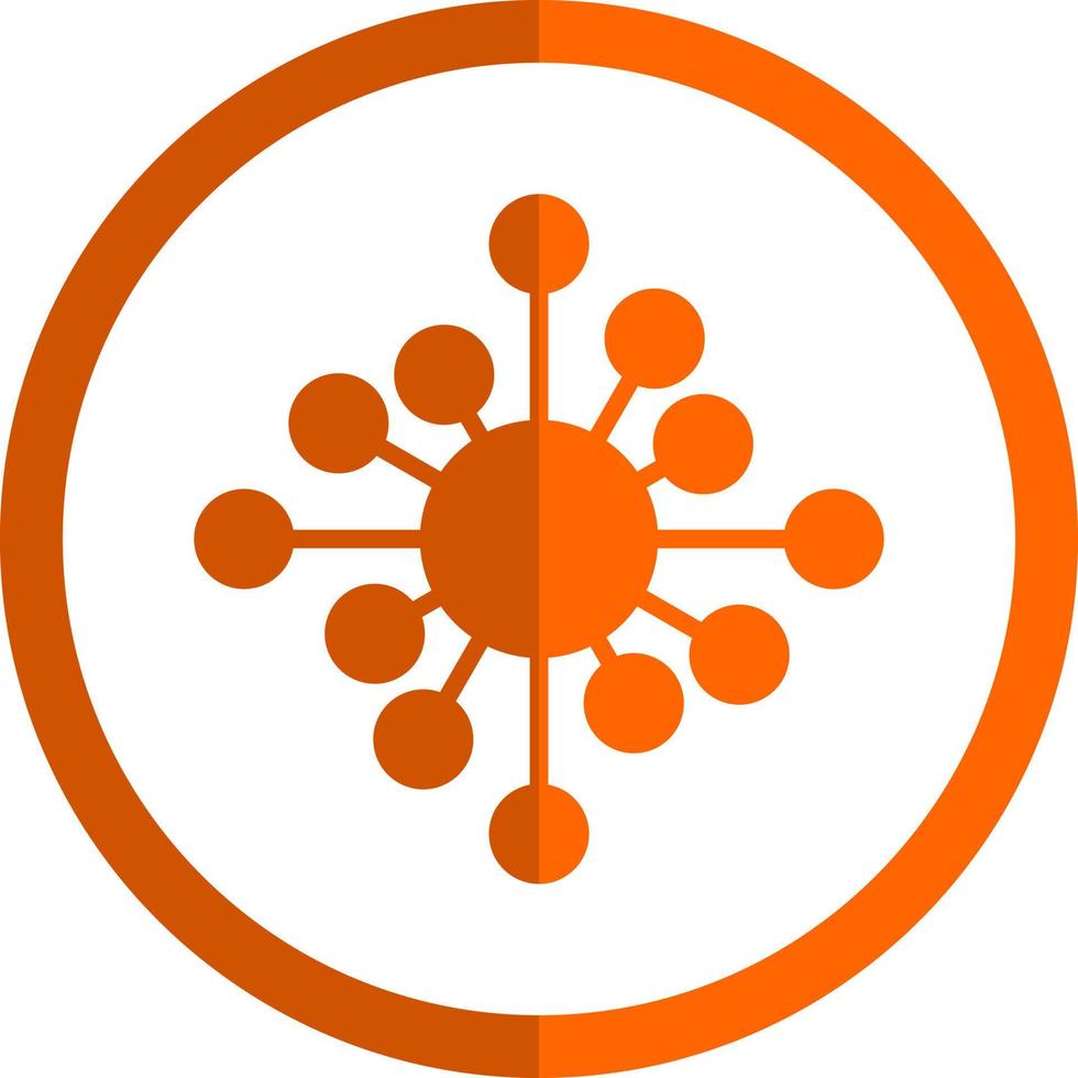 Biological Network Vector Icon Design