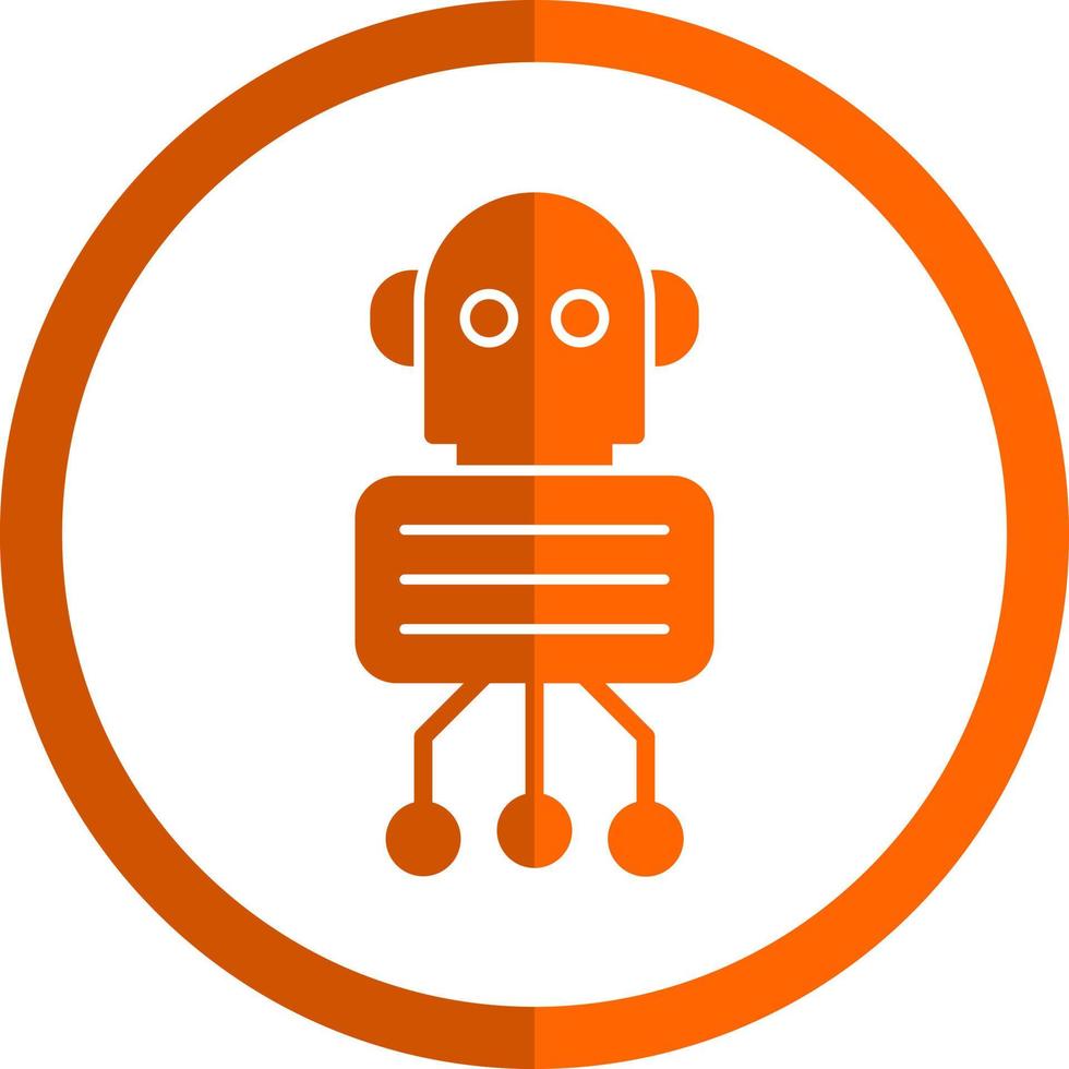 Nano Robot Vector Icon Design