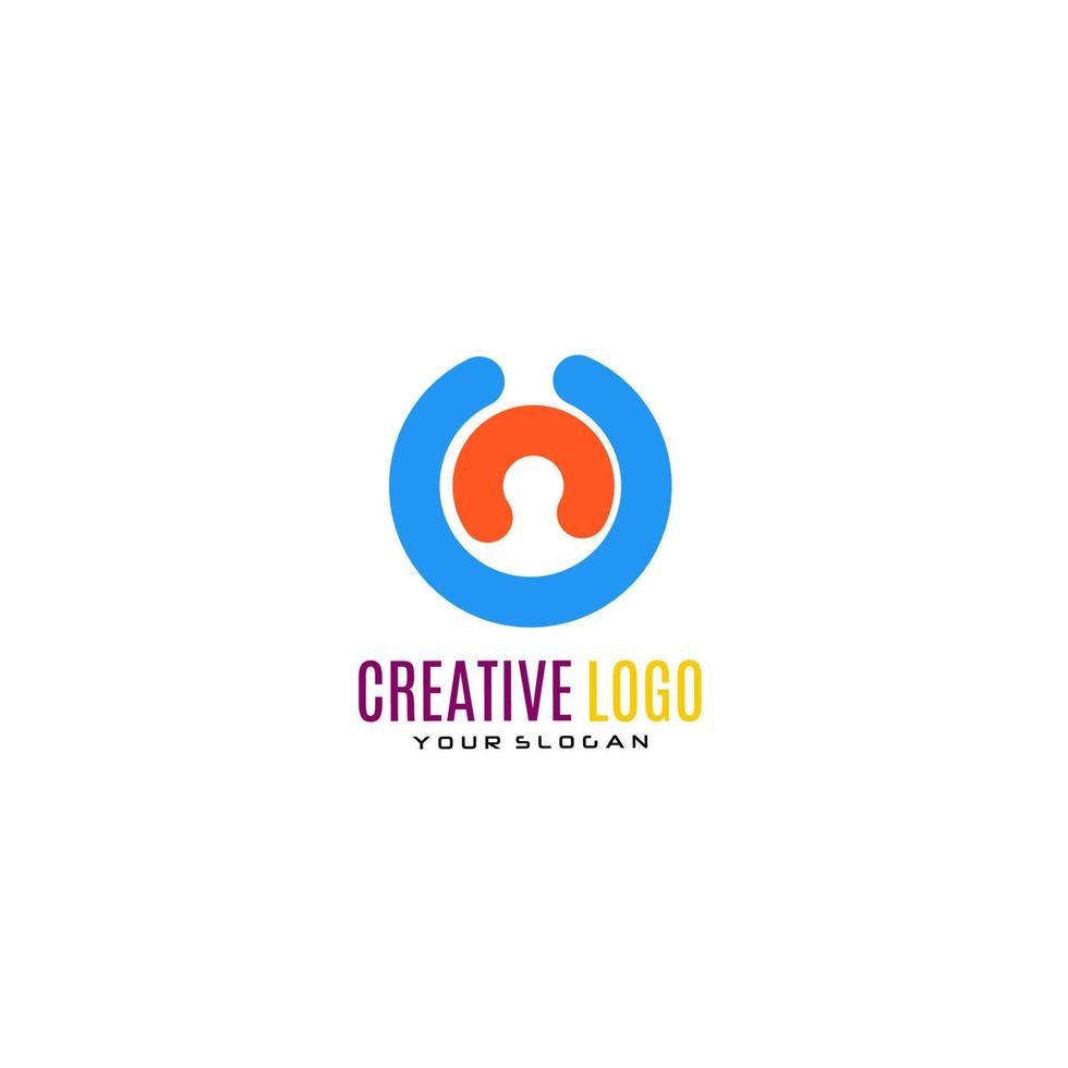 Creative Letter O Logo Design. vector
