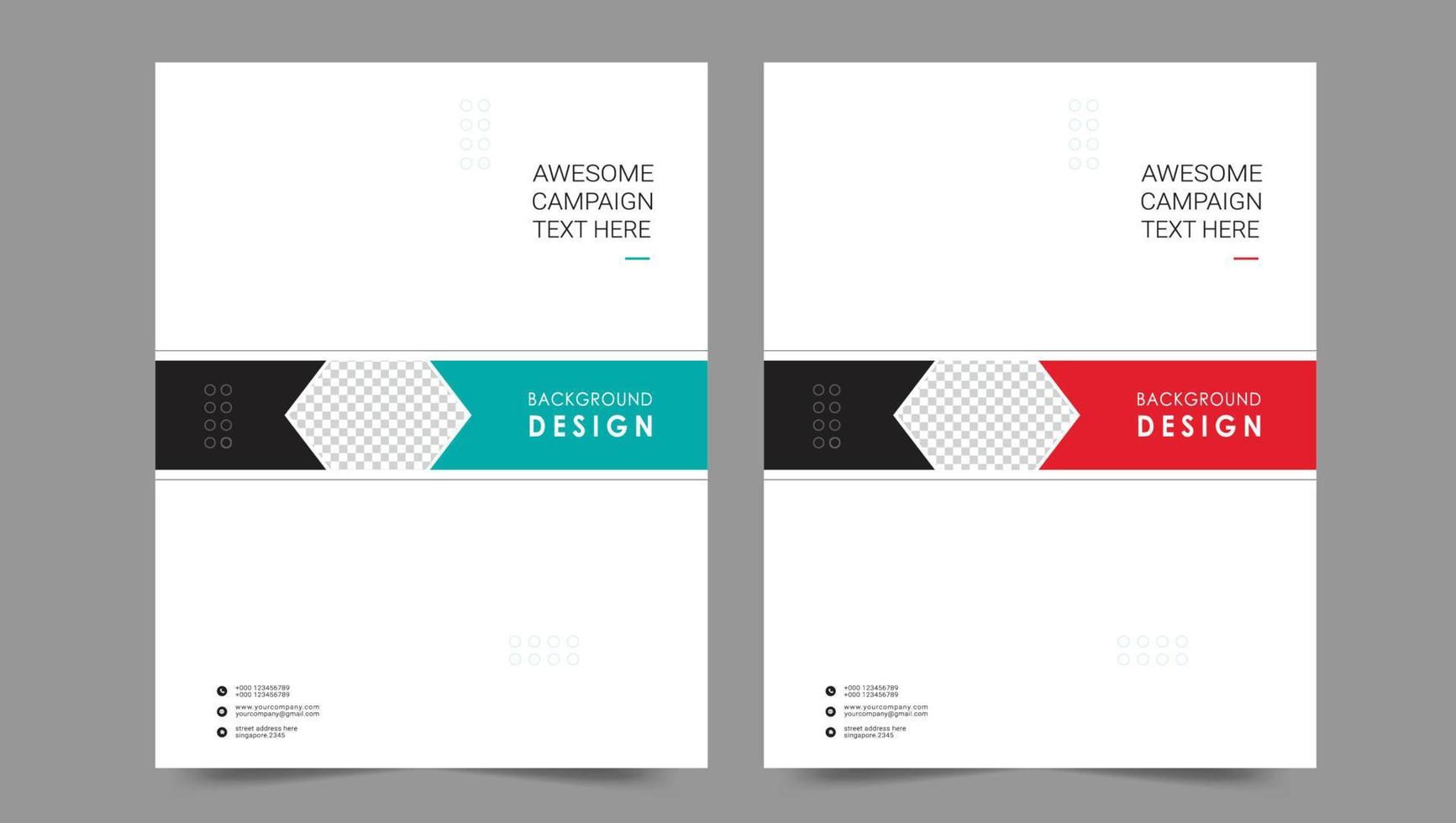 Cover template flyer design vector background