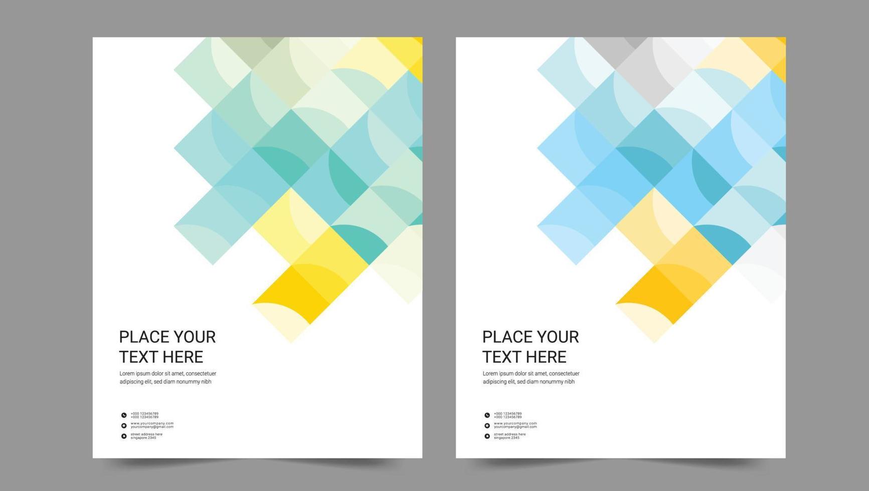 Cover template flyer design vector background