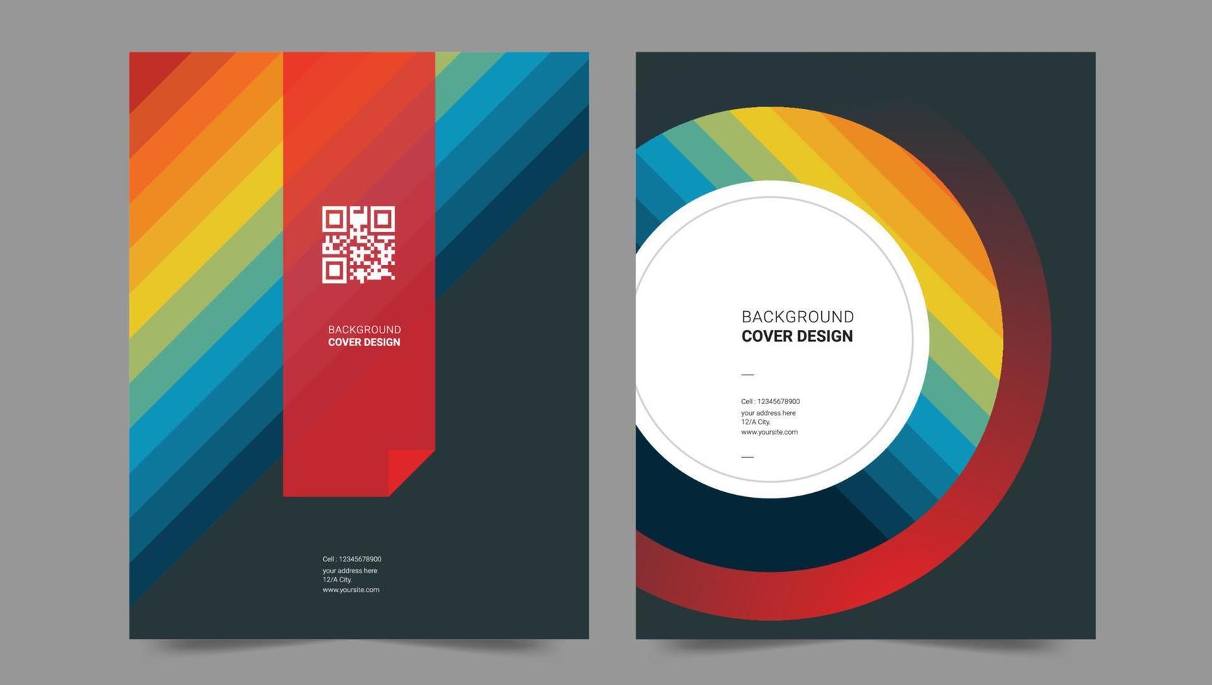 Cover template flyer design vector background