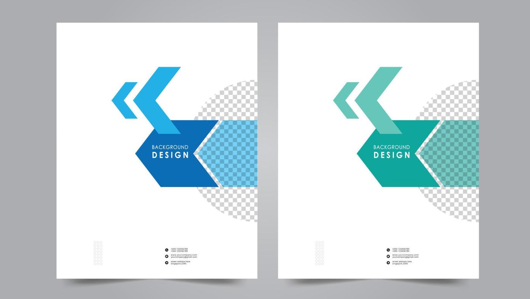 Cover template flyer design vector background