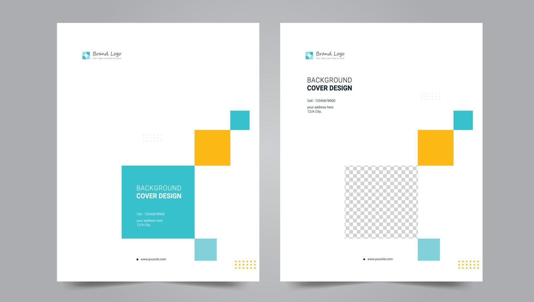 Cover template flyer design vector background