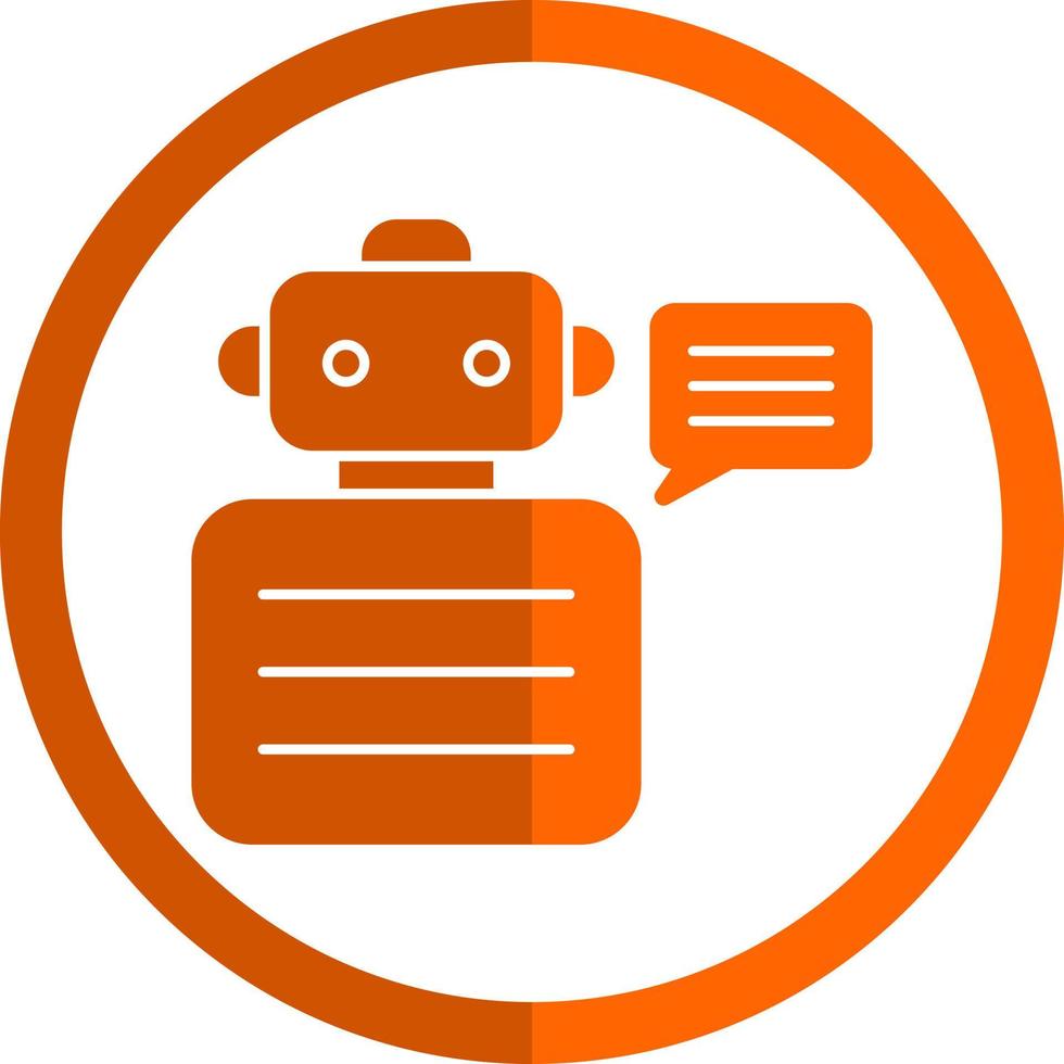 Robot Advisor Vector Icon Design