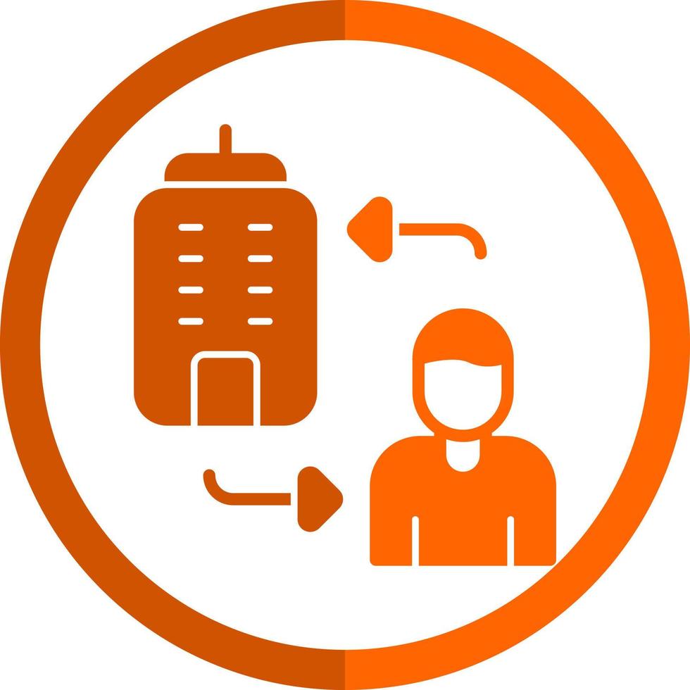 Business To Consumer Vector Icon Design