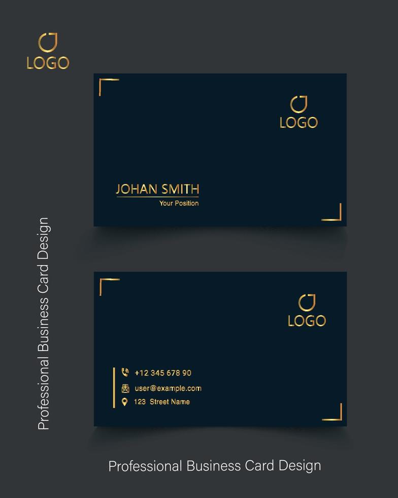 Luxury business Card Design vector