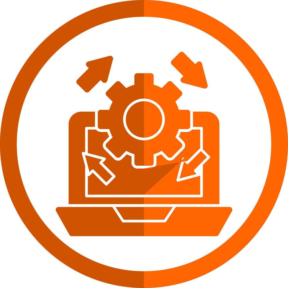 Upgrade Laptop Vector Icon Design