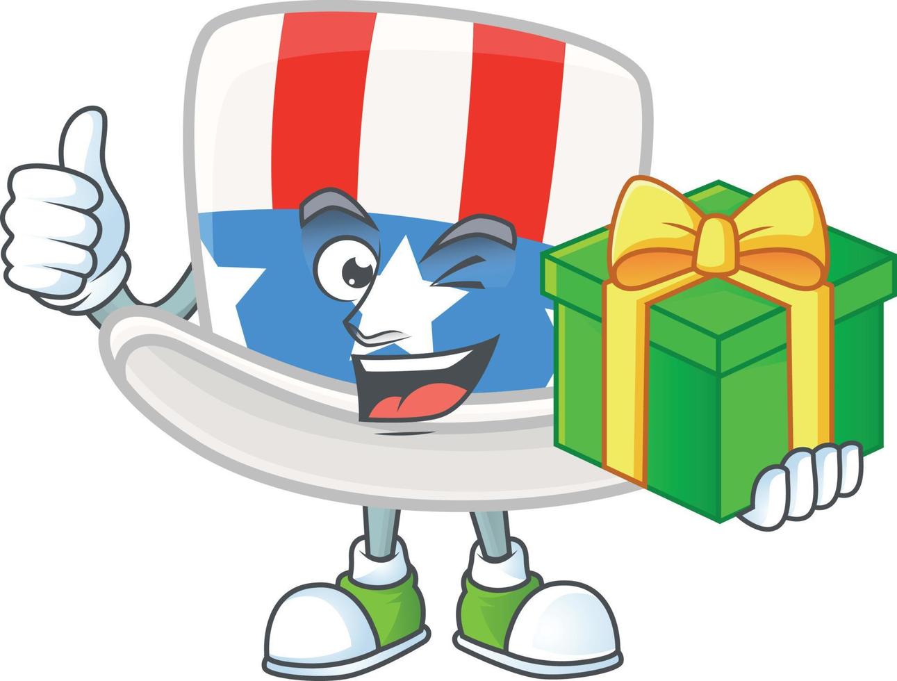 Uncle Sam Hat Icon Design vector