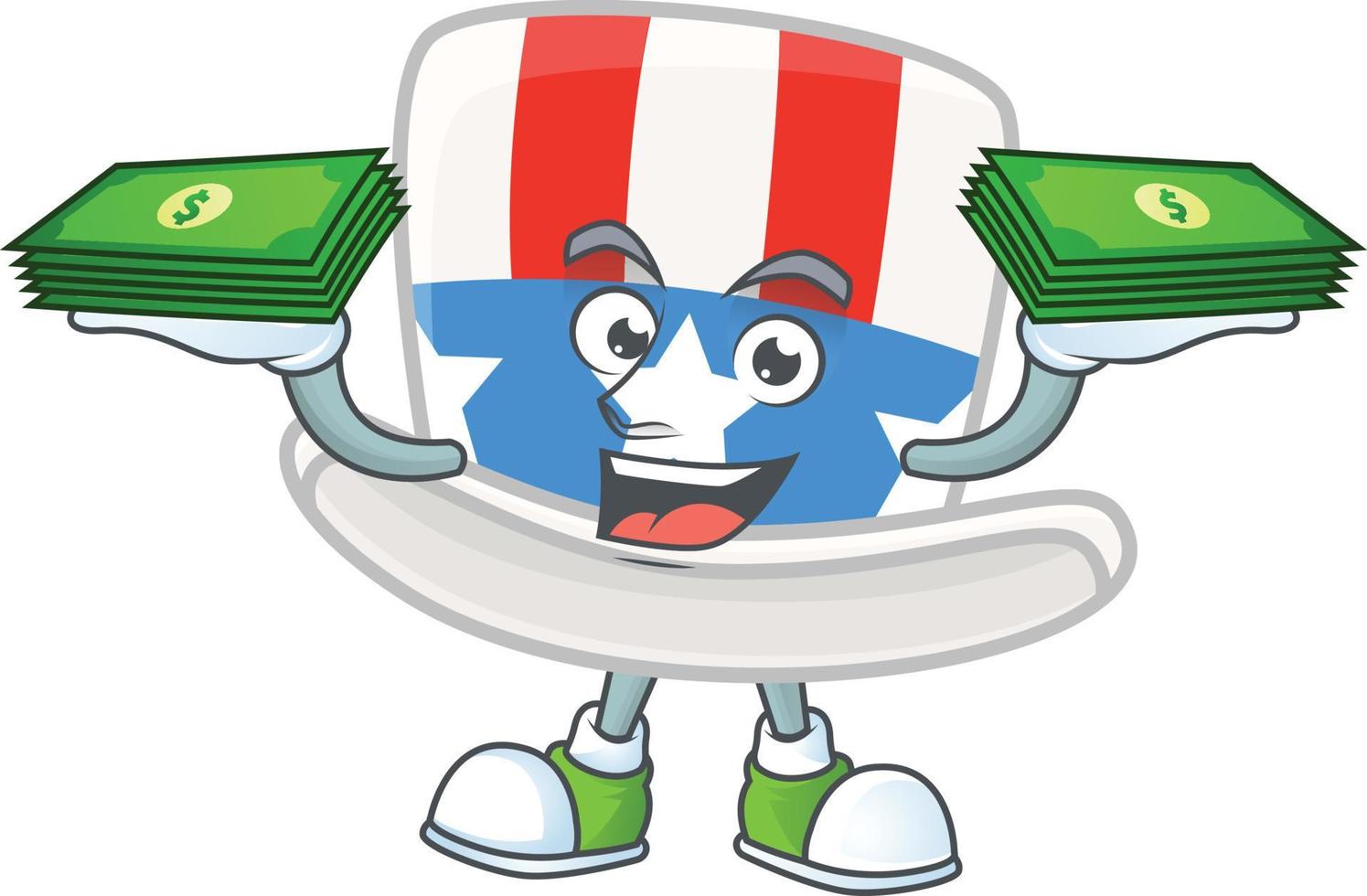 Uncle Sam Hat Icon Design vector