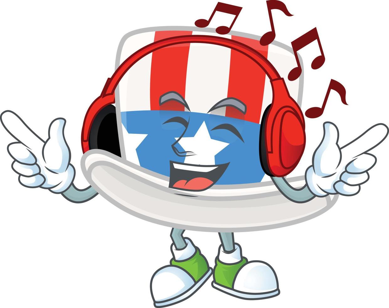 Uncle Sam Hat Icon Design vector