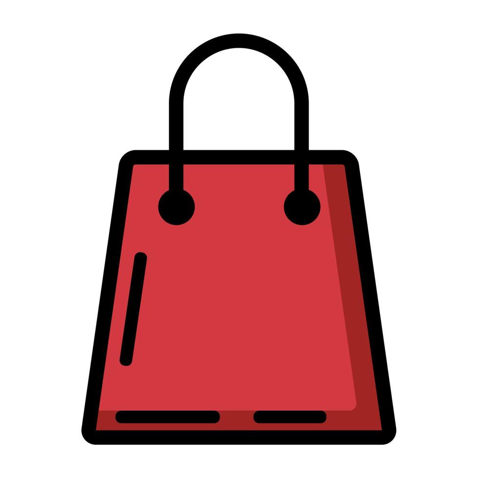 Illustration Vector Graphic of cart bag, shop, shopping icon