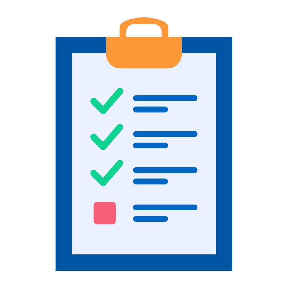 Illustration Vector Graphic of list, checklist icon