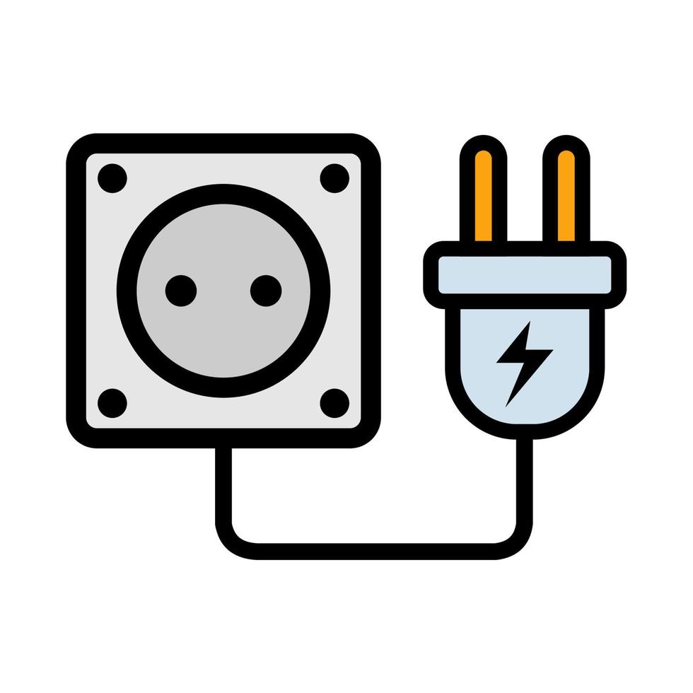 ilustración vector gráfico de electricidad, trueno, enchufe icono