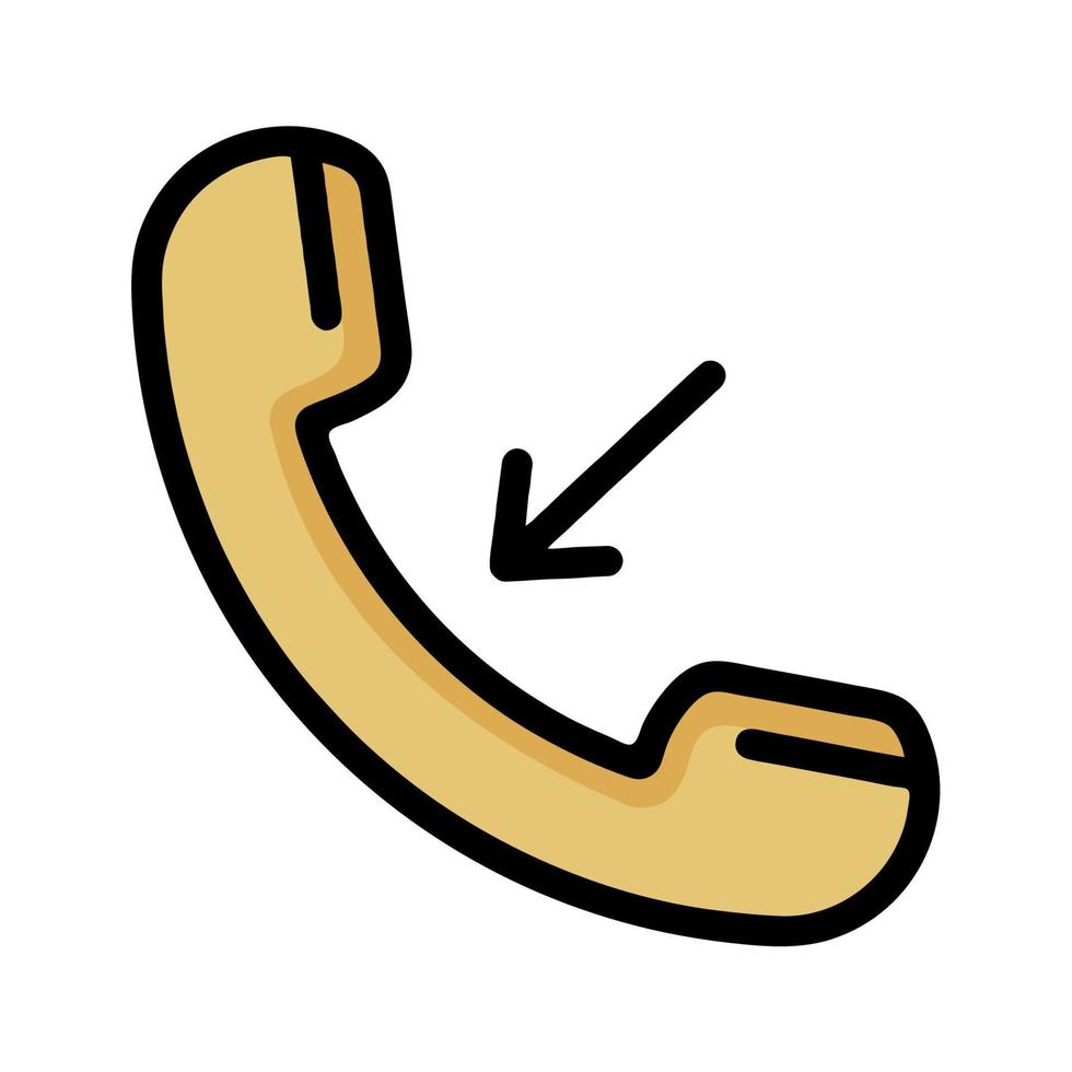 Illustration Vector Graphic of call phone, telephone incoming icon