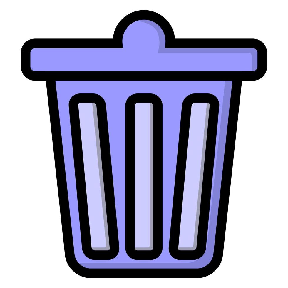 Illustration Vector Graphic of delete icon, trash icon.eps
