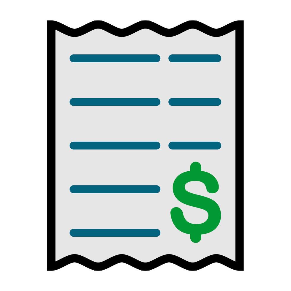 Illustration Vector Graphic of financial reciept, tax report icon