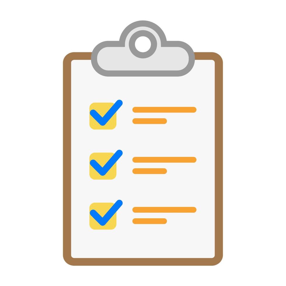 Illustration Vector Graphic of list, checklist icon