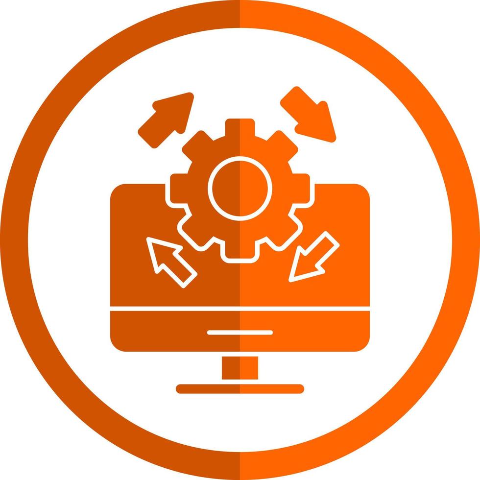 Upgrade Desktop Vector Icon Design