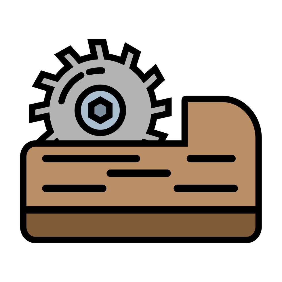 Illustration Vector Graphic of circular saw, tool construction, equipment icon
