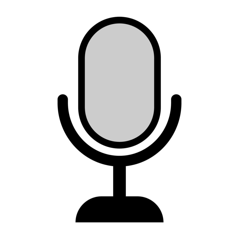 Illustration Vector Graphic of media, sound music voice, record audio, mic, microphone icon