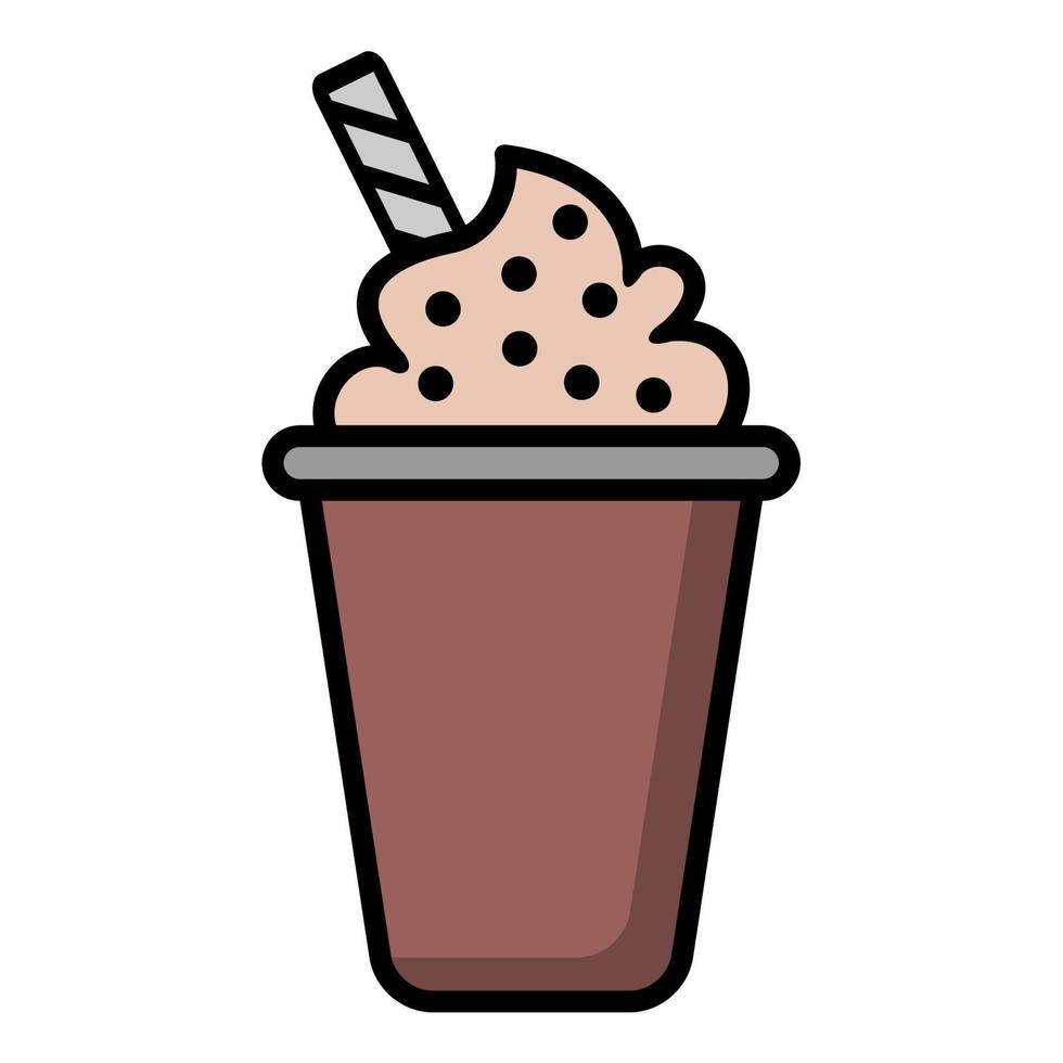 Illustration Vector Graphic of frappe cup, glass coffee,  drink icon