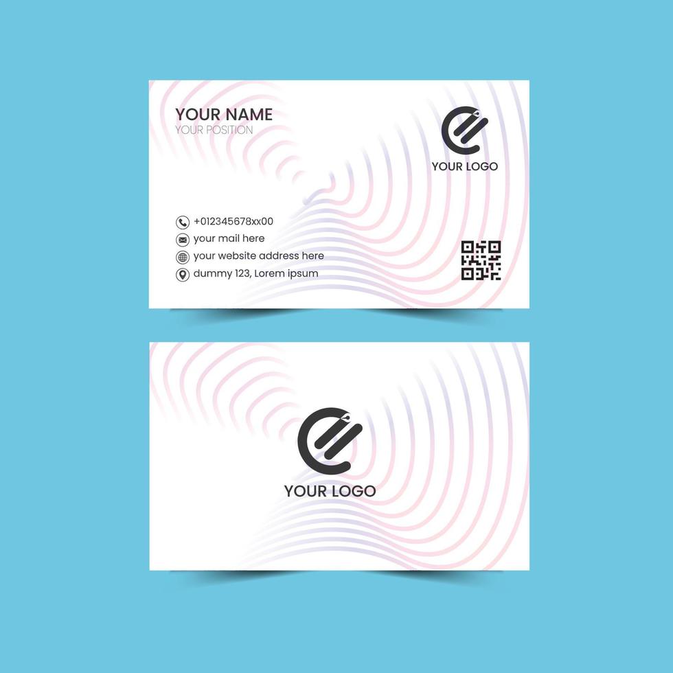 Creative Business Card Template free Vector