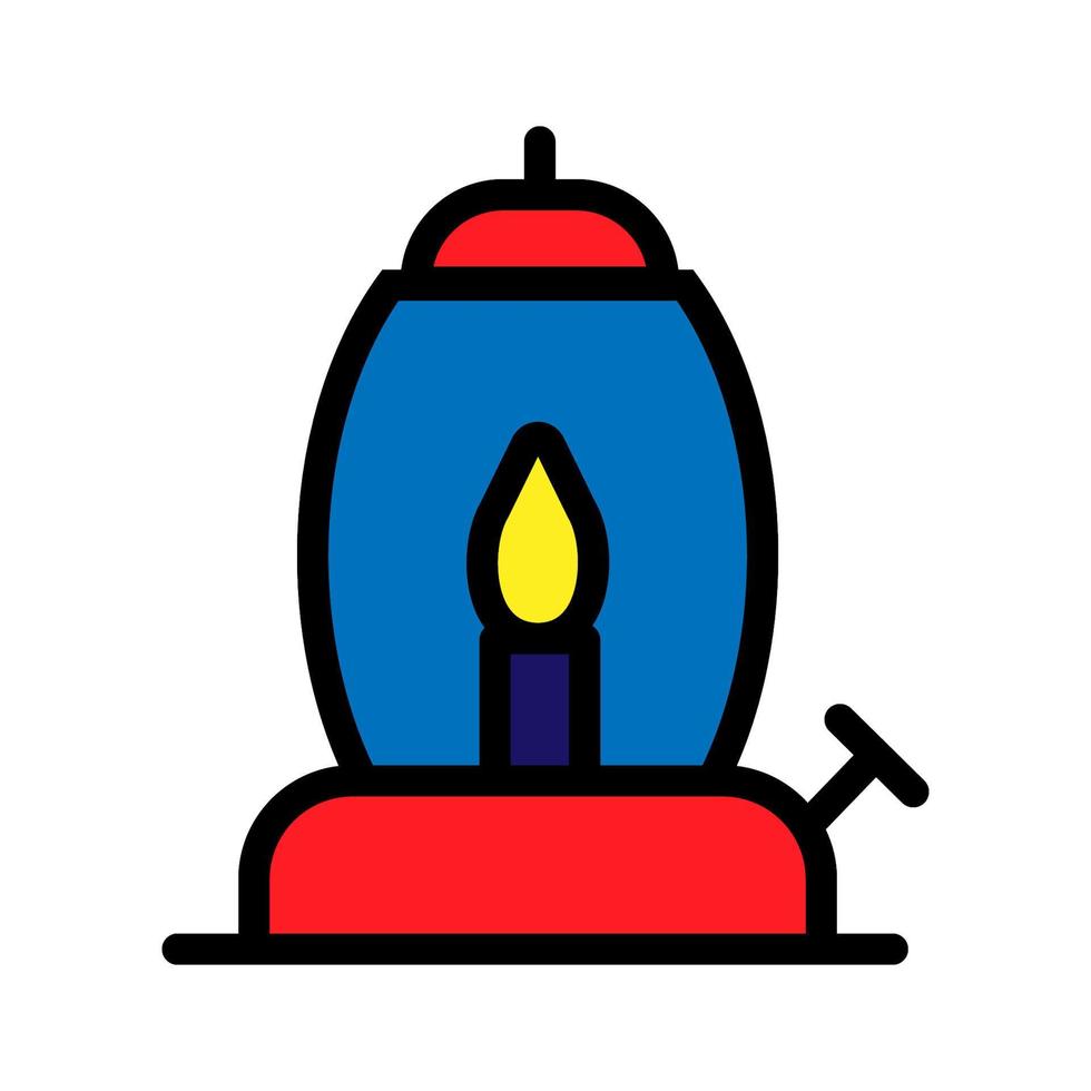 Gas lamp line icon isolated on white background. Black flat thin icon on modern outline style. Linear symbol and editable stroke. Simple and pixel perfect stroke vector illustration