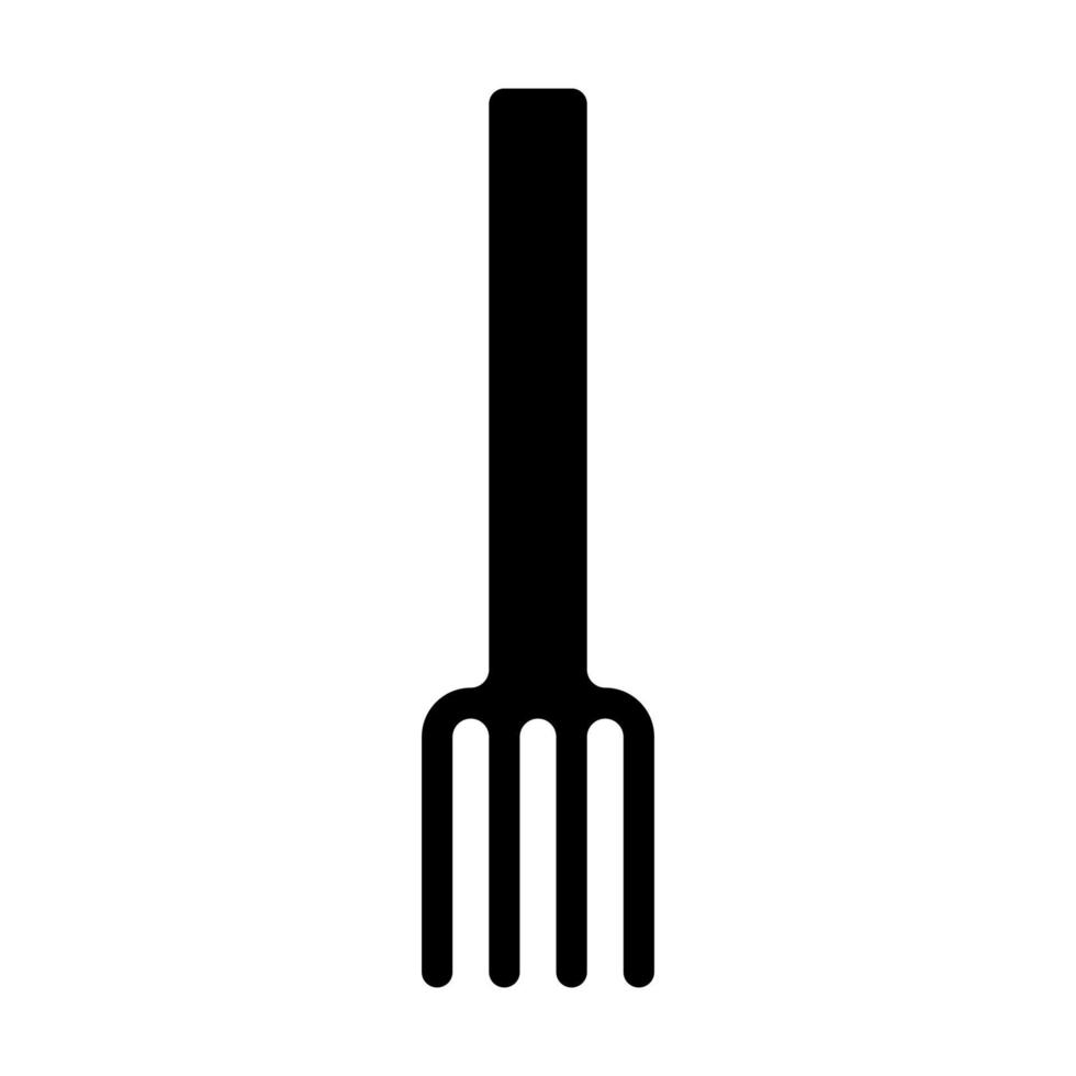 Fork line icon isolated on white background. Black flat thin icon on modern outline style. Linear symbol and editable stroke. Simple and pixel perfect stroke vector illustration.