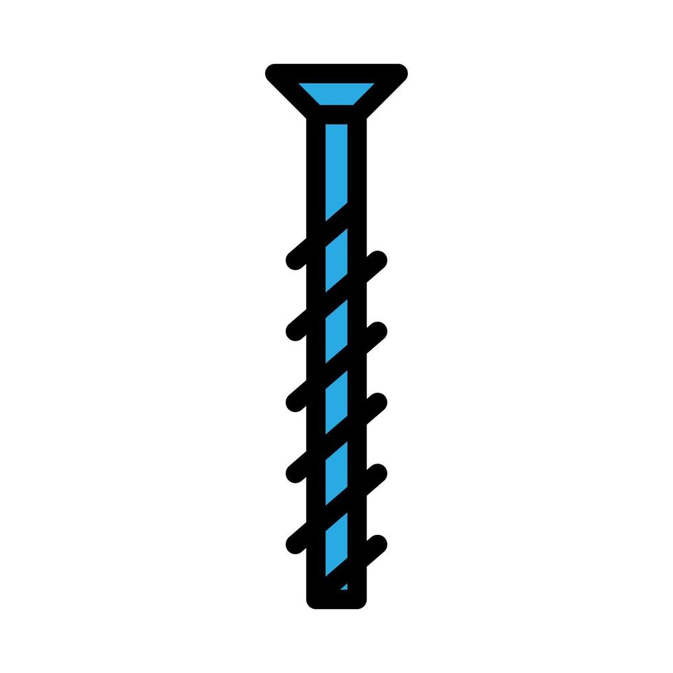Bolt construction line icon isolated on white background. Black flat thin icon on modern outline style. Linear symbol and editable stroke. Simple and pixel perfect stroke vector illustration.