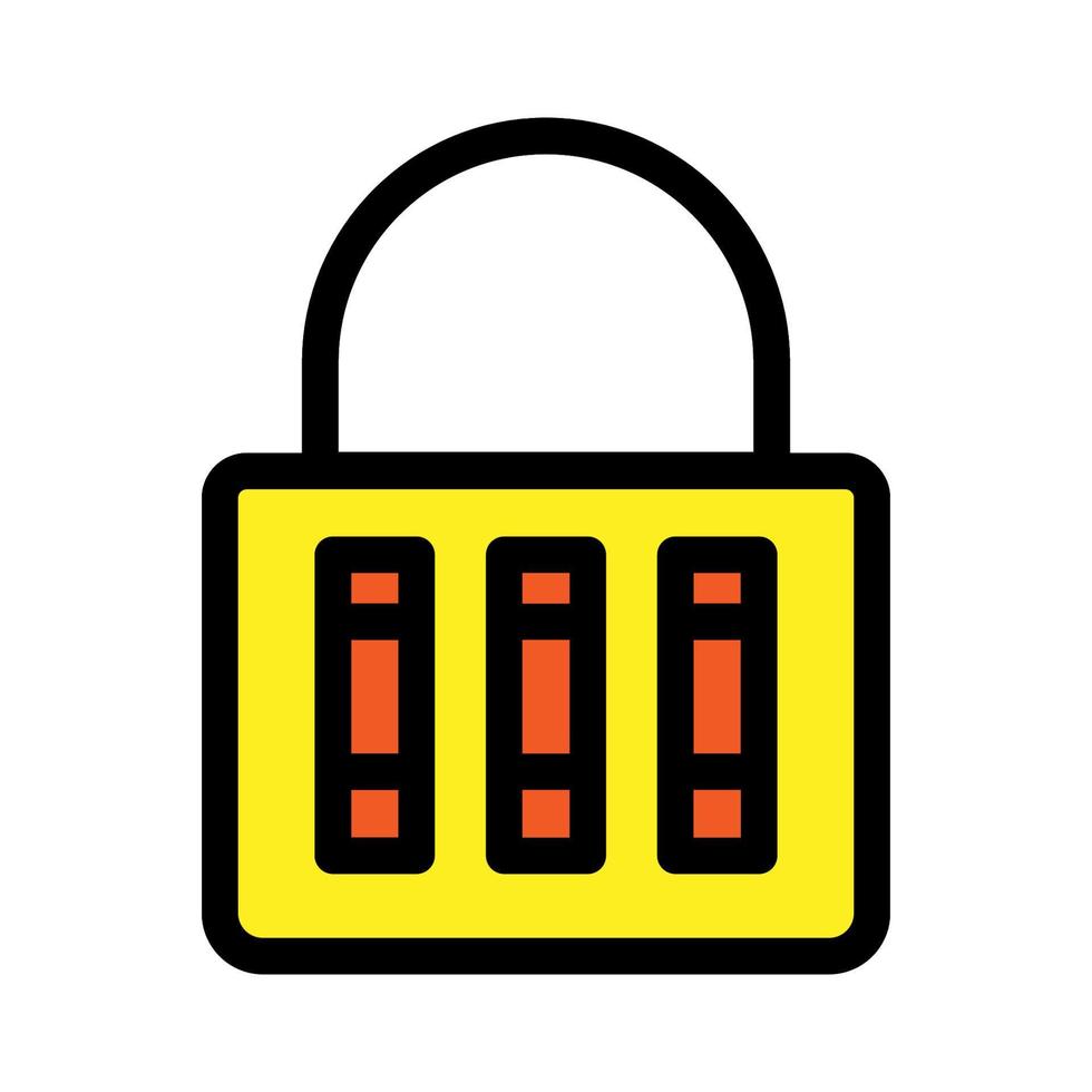 Combination lock line icon isolated on white background. Black flat thin icon on modern outline style. Linear symbol and editable stroke. Simple and pixel perfect stroke vector illustration.