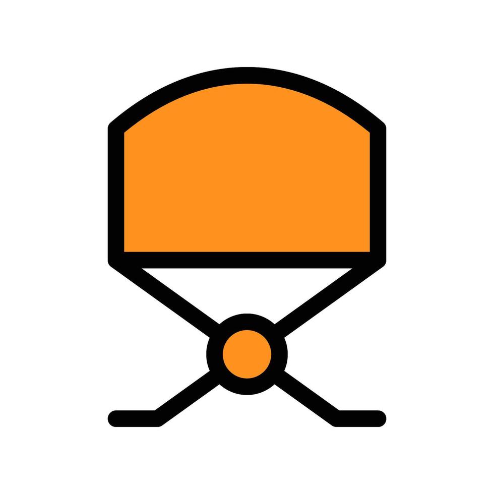 Director chair line icon isolated on white background. Black flat thin icon on modern outline style. Linear symbol and editable stroke. Simple and pixel perfect stroke vector illustration.