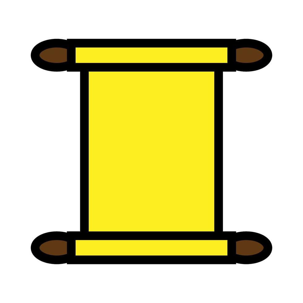 icono de línea de pergamino aislado sobre fondo blanco. icono negro plano y delgado en el estilo de contorno moderno. símbolo lineal y trazo editable. ilustración de vector de trazo simple y perfecto de píxeles.