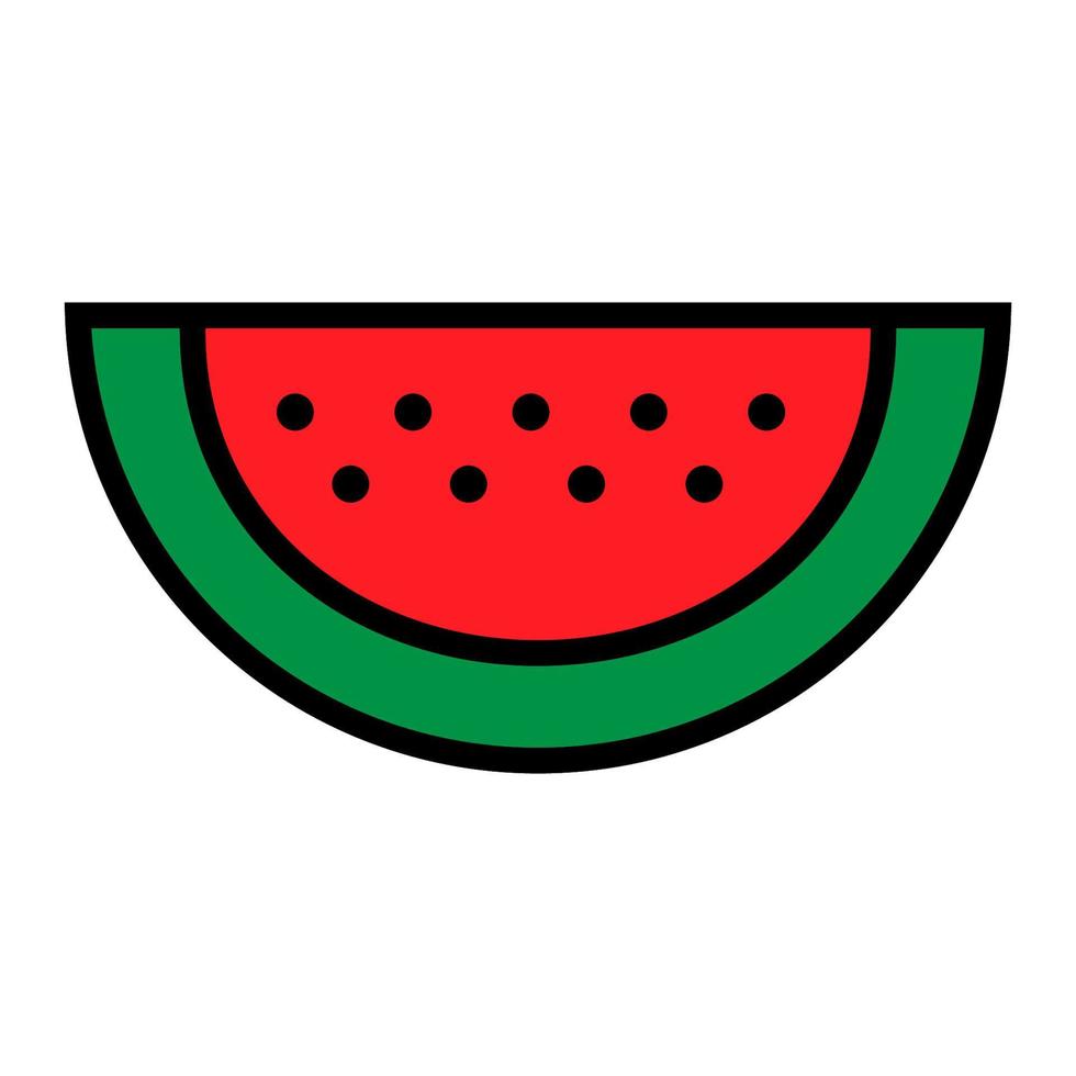 Watermelon line icon isolated on white background. Black flat thin icon on modern outline style. Linear symbol and editable stroke. Simple and pixel perfect stroke vector illustration.