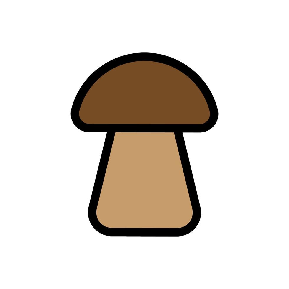 Mushroom line icon isolated on white background. Black flat thin icon on modern outline style. Linear symbol and editable stroke. Simple and pixel perfect stroke vector illustration.