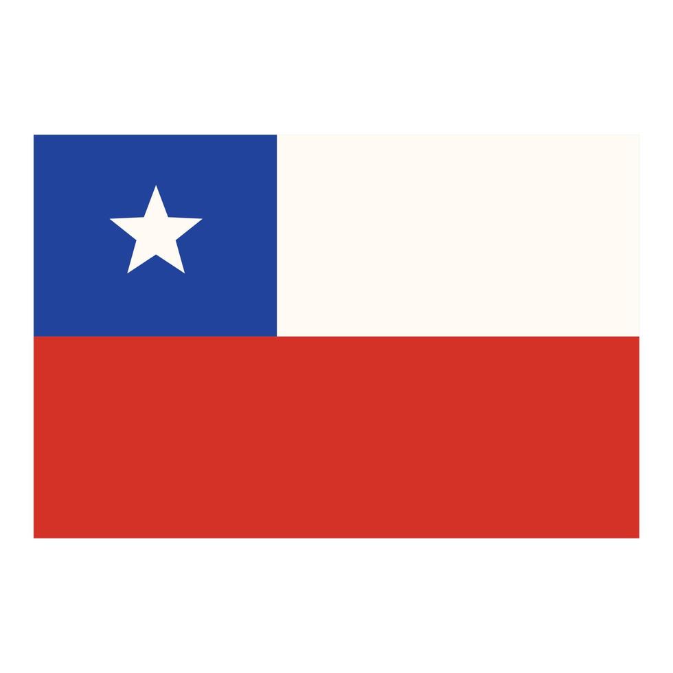 Chile flag icon cartoon vector. National travel vector